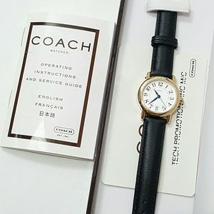EUC Coach Leather Ladies Watch New Battery
